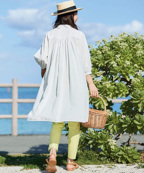 「Sunny clouds」 7分袖ワンピース X-LARGE ホワイト レディース_画像7