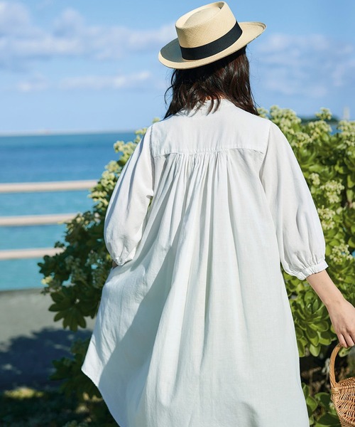 「Sunny clouds」 7分袖ワンピース X-LARGE ホワイト レディース_画像8