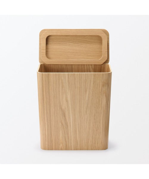 無印良品（MUJI） ゴミ箱 ダストボックス 木製ごみ箱用フタ・角型 約幅