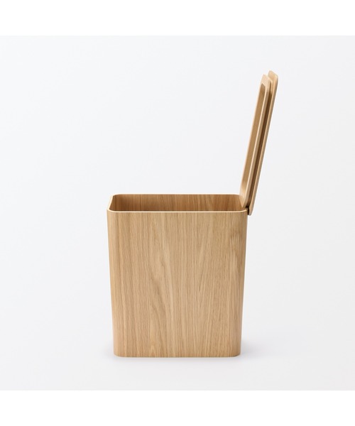 無印良品（MUJI） ゴミ箱 ダストボックス 木製ごみ箱用フタ・角型 約幅