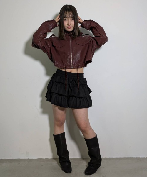 KOM（ドットコム） レザージャケット ライダース A'GEM/9 × 「.KOM