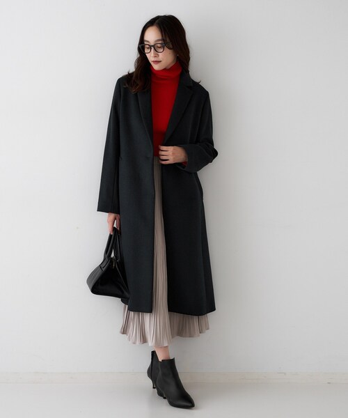 【最終値下げ】theory チェスターコート ブラック　XS theory ブラック チェスターコート XS 最終値下げ】theory チェスター