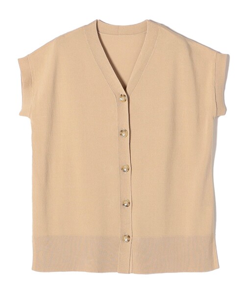 「SHIPS Colors」 半袖ニット ONE SIZE ブラウン レディース_画像4