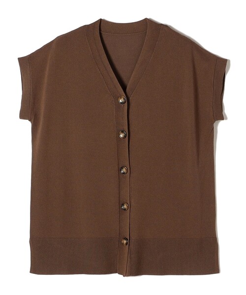 「SHIPS Colors」 半袖ニット ONE SIZE ブラウン レディース_画像5