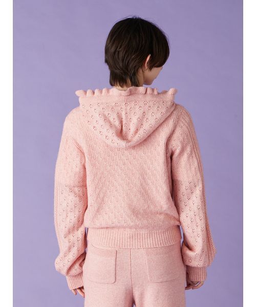 フォクシー リリーパーカー　ピンク　 長袖 38 新品♡FOXEY ピンクパーカー フォクシー リリーパーカー ピンク 長袖