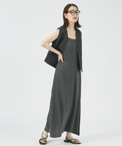 「PICHE ABAHOUSE」 フラットサンダル 36 ブラック レディース_画像4