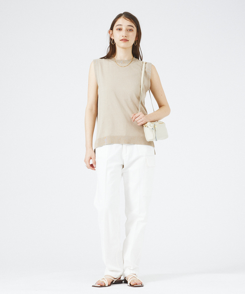 「PICHE ABAHOUSE」 フラットサンダル 36 ブラック レディース_画像5