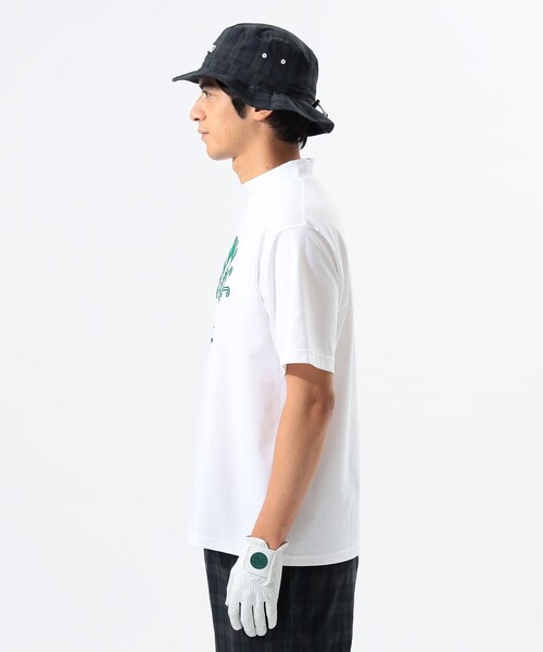 「BEAMS GOLF」 半袖Tシャツ M ホワイト メンズ