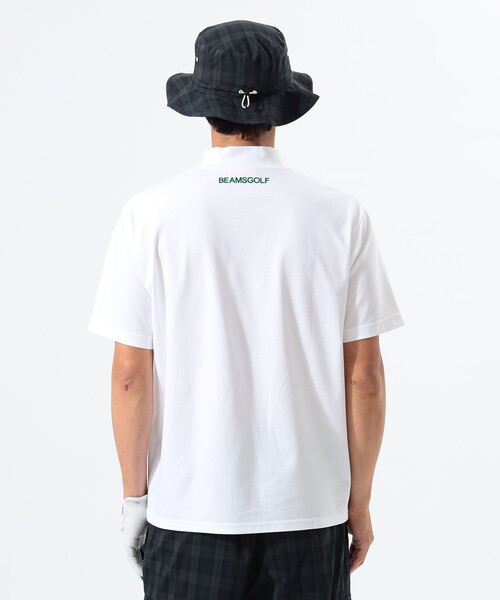 「BEAMS GOLF」 半袖Tシャツ M ホワイト メンズ