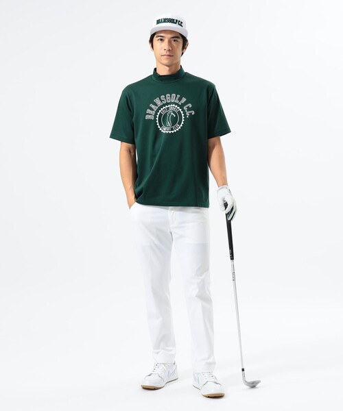 「BEAMS GOLF」 半袖Tシャツ M ホワイト メンズ
