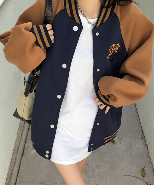 「DAY CLOSET」 スタジャン ONE SIZE ブラック レディース_画像8