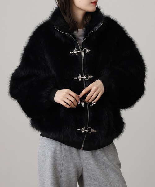 REGIEVO（レジエボ） ブルゾン アウター ふわふわなエコファーブルゾン