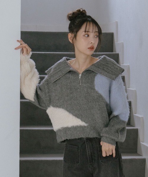 AD2010 archive ファーラインカーディガン ニット セーター AD2010 archive ファーラインカーディガン ニット セーター