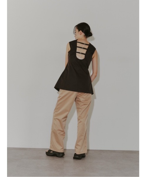 「duei」 ベスト FREE ブラウン レディース_画像3