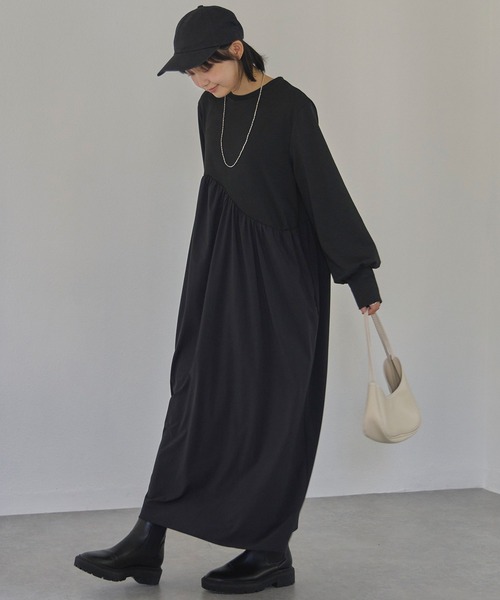 「LAVEANGE」 ドッキングワンピース 3L オフホワイト レディース_画像6