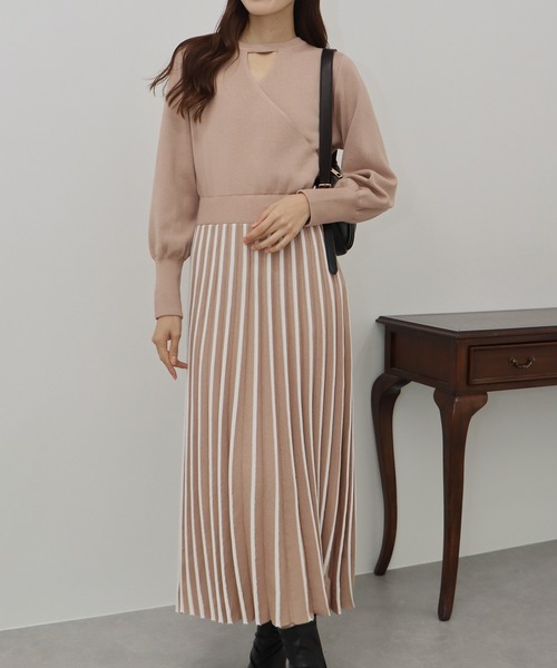 「BLUEEAST」 ニットワンピース MEDIUM ブラック レディース_画像5