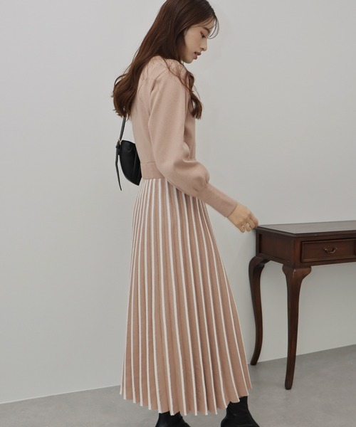 「BLUEEAST」 ニットワンピース MEDIUM ブラック レディース_画像6