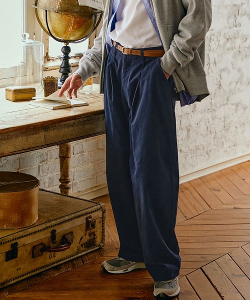 「EMMA CLOTHES」 チノパンツ L ダークネイビー メンズ_画像3