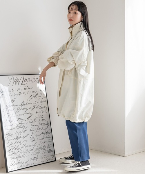 「LOWRYS FARM」 コート FREE カーキ レディース_画像3