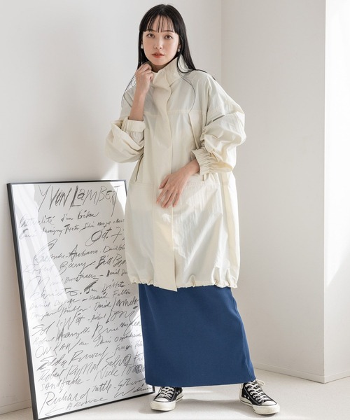 「LOWRYS FARM」 コート FREE カーキ レディース_画像4