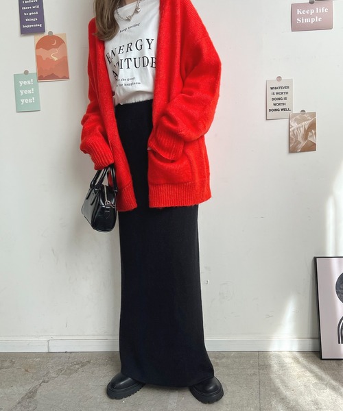 「Futier land」 ニットスカート FREE ブラック レディース_画像3