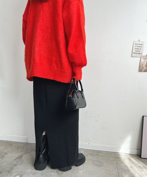 「Futier land」 ニットスカート FREE ブラック レディース_画像4