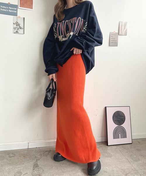 「Futier land」 ニットスカート FREE ブラック レディース_画像6