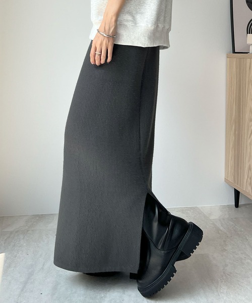 「Futier land」 ニットスカート FREE ブラック レディース_画像9