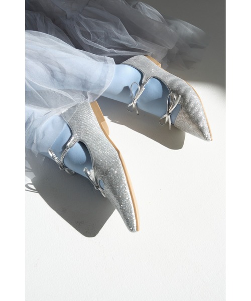 「Launa lea」 フラットパンプス 24.0cm ブラック レディース_画像9