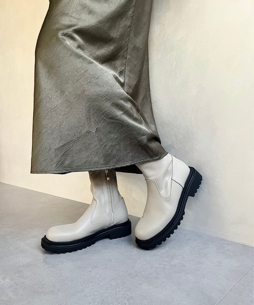 「ORiental TRaffic」 ショートブーツ L ブラック レディース_画像2