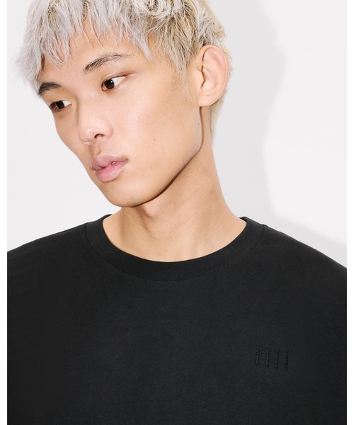 tシャツ 'Boke Flower 2.0' エンブロイダリー オーバーサイズ Tシャツ イン コットン メンズの画像