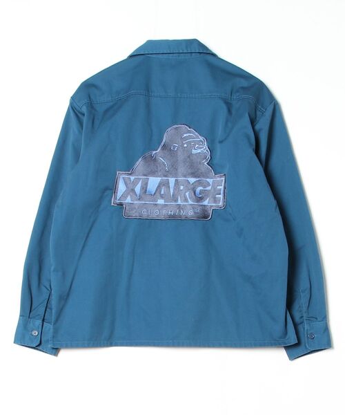 XLARGE（エクストラ ラージ） 長袖シャツ S ブルー メンズ : ZOZOTOWN