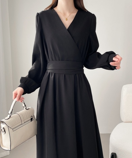 「ABITOKYO」 長袖ワンピース X-LARGE ベージュ レディース_画像3