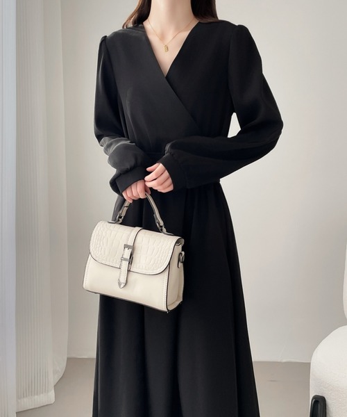 「ABITOKYO」 長袖ワンピース X-LARGE ベージュ レディース_画像7