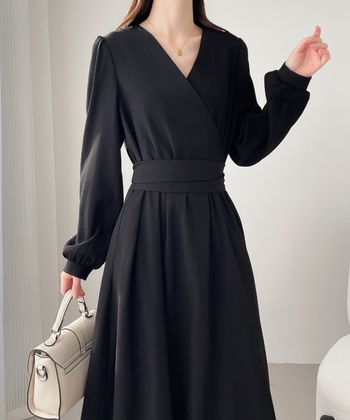 「ABITOKYO」 長袖ワンピース X-LARGE ベージュ レディース_画像8