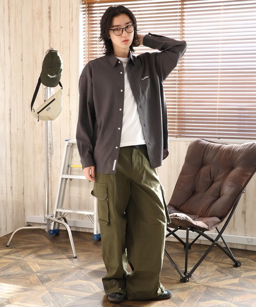 60s シルクレーヨンシャツ　Harb Gerry GERRY（ジェリー） シャツ 「GERRY/ジェリー」ワンポイント刺繍ロゴ