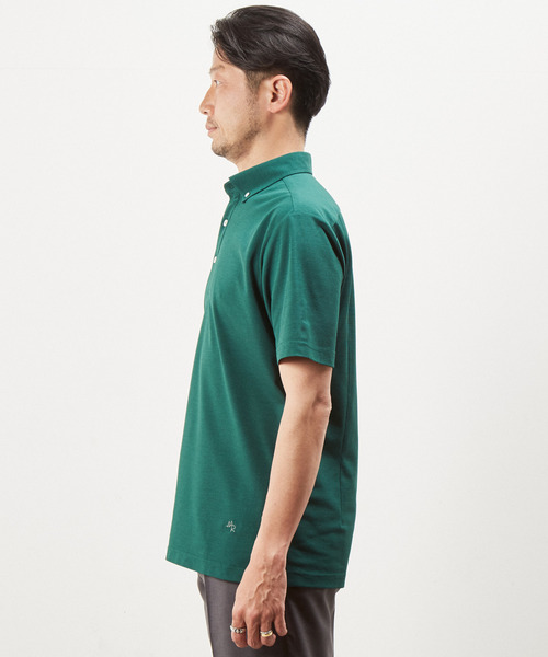 「MEN'S MELROSE」 半袖ポロシャツ 4 グリーン メンズ_画像3