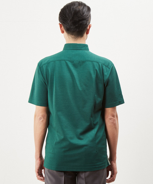 「MEN'S MELROSE」 半袖ポロシャツ 4 グリーン メンズ_画像4