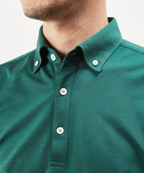 「MEN'S MELROSE」 半袖ポロシャツ 4 グリーン メンズ_画像6
