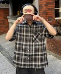 シャツ 半袖 Retro Check Regu...の詳細画像1