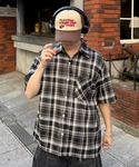 シャツ 半袖 Retro Check Regu...の詳細画像2