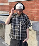シャツ 半袖 Retro Check Regu...の詳細画像4