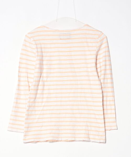 「R.H. Vintage」 ボーダー柄長袖カットソー X-SMALL オレンジ レディース_画像2