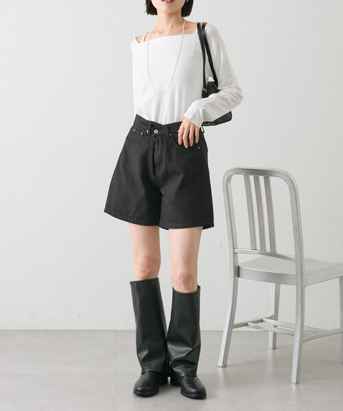 mystic（ミスティック） デニムショートパンツ FREE ベージュ