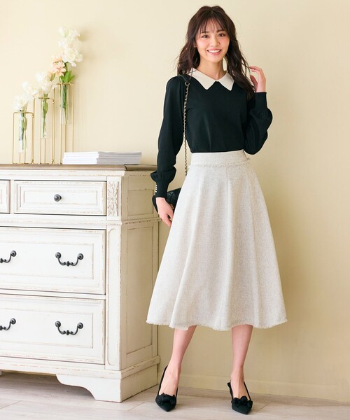 「Feroux」 長袖ニット F パープル レディース_画像3