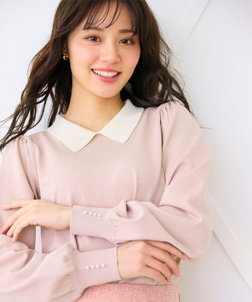 「Feroux」 長袖ニット F パープル レディース_画像4