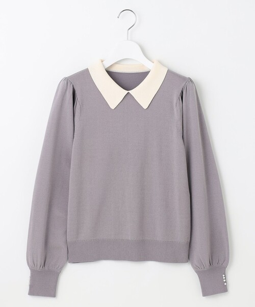 「Feroux」 長袖ニット F パープル レディース_画像9