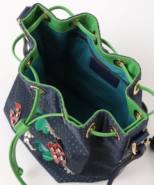 「MUVEIL」 ショルダーバッグ - ネイビー レディース_画像4