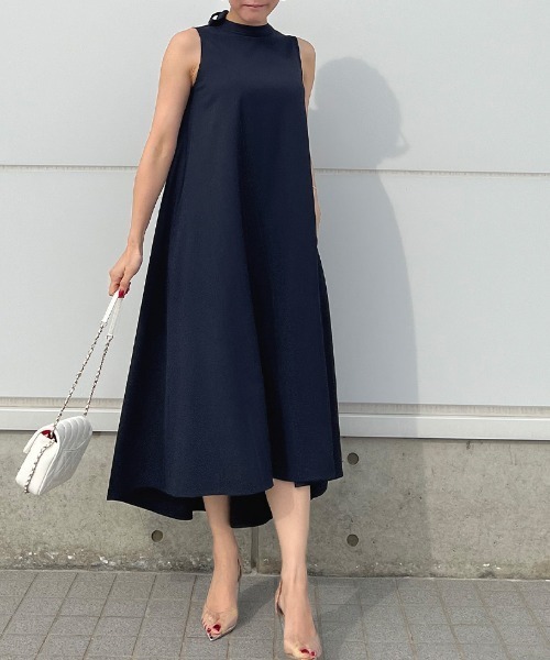 「JENNE」 ノースリーブワンピース LARGE ブルー レディースの画像