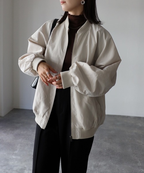 「Riberry」 ブルゾン MEDIUM ブラック レディース_画像7